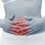 Woman&#39;s stomach hurts