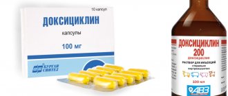 Doxycycline: instructions for use