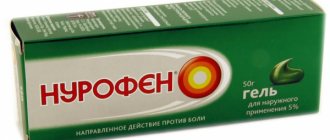 Nurofen gel composition
