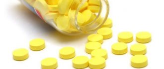 Yellow tablets