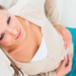 Woman has a stomach ache